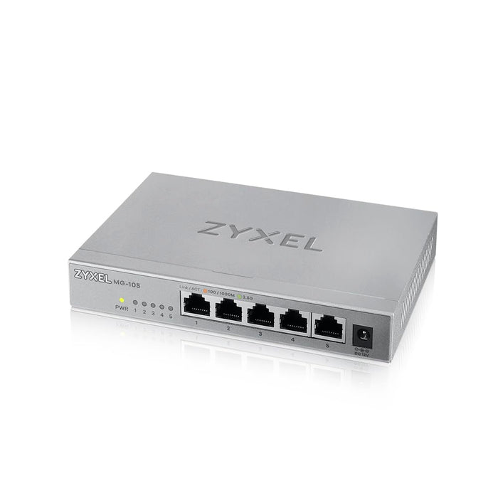 Zyxel MG-105 - Switch - unmanaged - 5 x 100/1000/2.5G Base-T - desktop