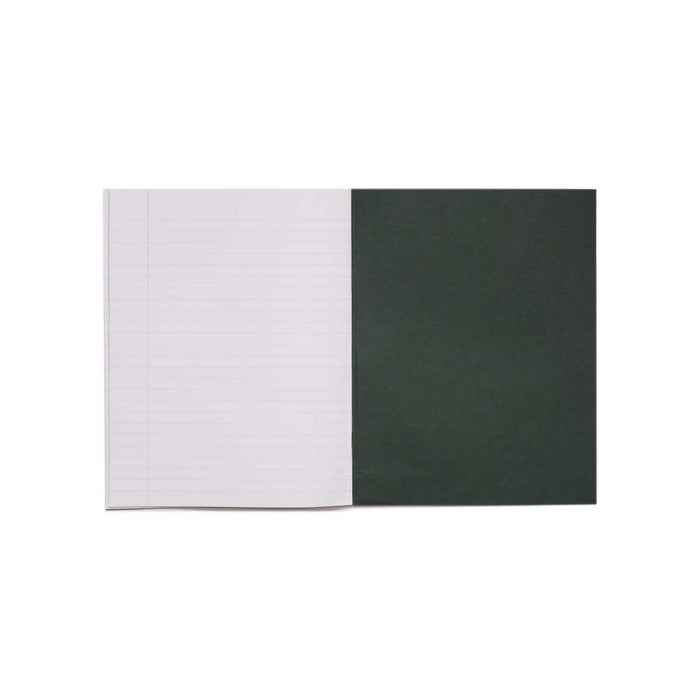 Rhino 9 x 7 Exercise Book 80 Page Ruled F8M Dark Green (Pack 100) - VEX554-83-6