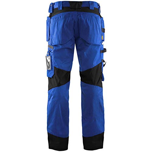 BLÅKLÄDER Trousers 15551860 Cotton, PL (Polyester) Black, Cornflower Blue Size 33L