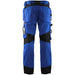 BLÅKLÄDER Trousers 15551860 Cotton, PL (Polyester) Black, Cornflower Blue Size 33L