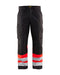 BLÅKLÄDER Trousers 15641811 Cotton, PL (Polyester) Black, Red Size 47S