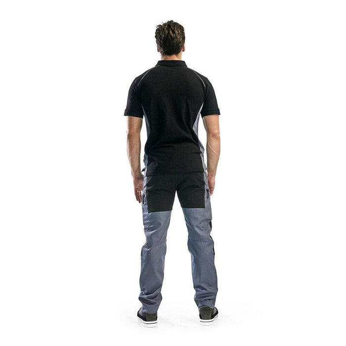 BLÅKLÄDER Trousers 14591845 Cotton, PL (Polyester) Grey, Black Size 44R