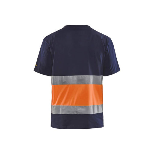 BLÅKLÄDER T-shirt 33871030 Cotton Navy Blue, Orange Size XXXL