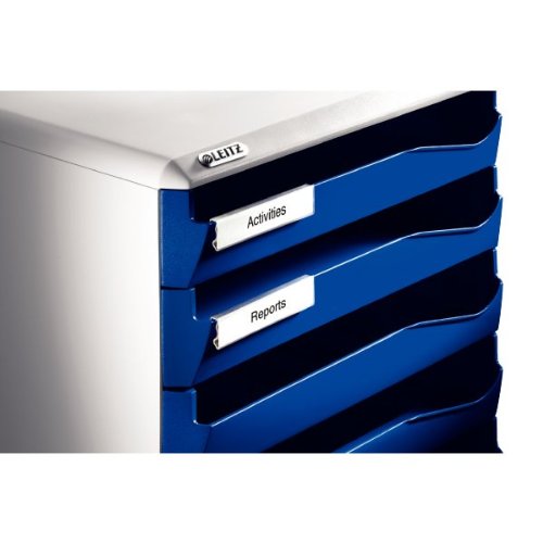 Leitz Desktop Drawer Unit 5 52800035 A4 Maxi Polystyrene, Plastic Blue 28.5 x 35.5 x 29 cm