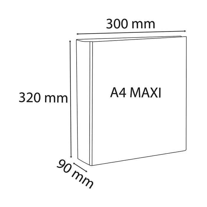 Exacompta 60 mm Presentation Ring Binder PP on board A4+ 4 ring White 51945E