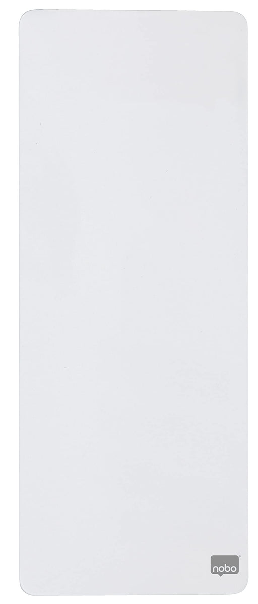 Nobo Mini Wall Mountable Magnetic Whiteboard Strip 1903764 Lacquered Steel Frameless 140 x 360 mm White