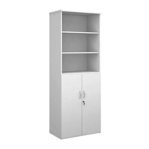 Dams International Combination Unit with Lockable Door and 3 Shelves Universal 800 x 470 x 2140 mm White