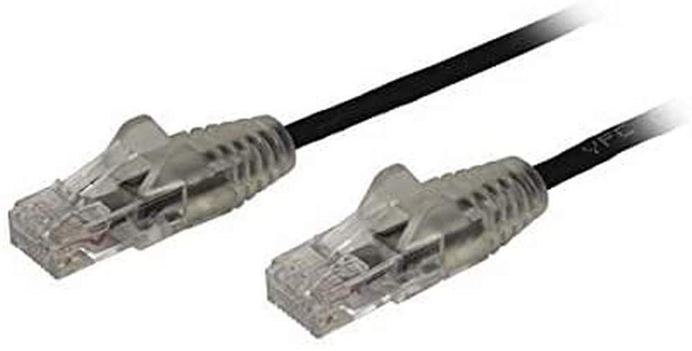 StarTech.com 0.5m Black Slim Snagless RJ45 CAT6 Patch Cable