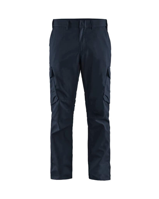 BLÅKLÄDER Trousers 14441832 Cotton, Elastolefin, PL (Polyester) Dark Navy, Black Size 34R