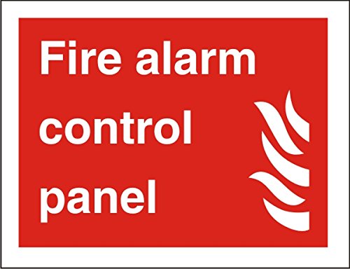 Fire Alarm Sign Control Panel Vinyl 15 x 20 cm