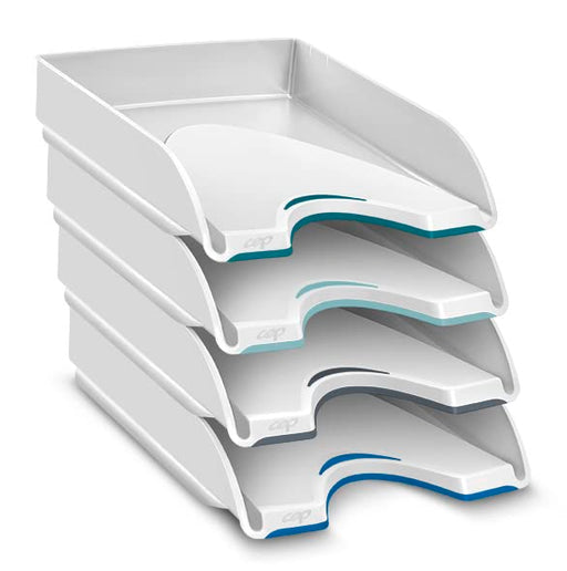 CEP Soft by CEP Letter Tray 1042000511 White 25.7 x 34.8 x 6.6 cm Pack of 4