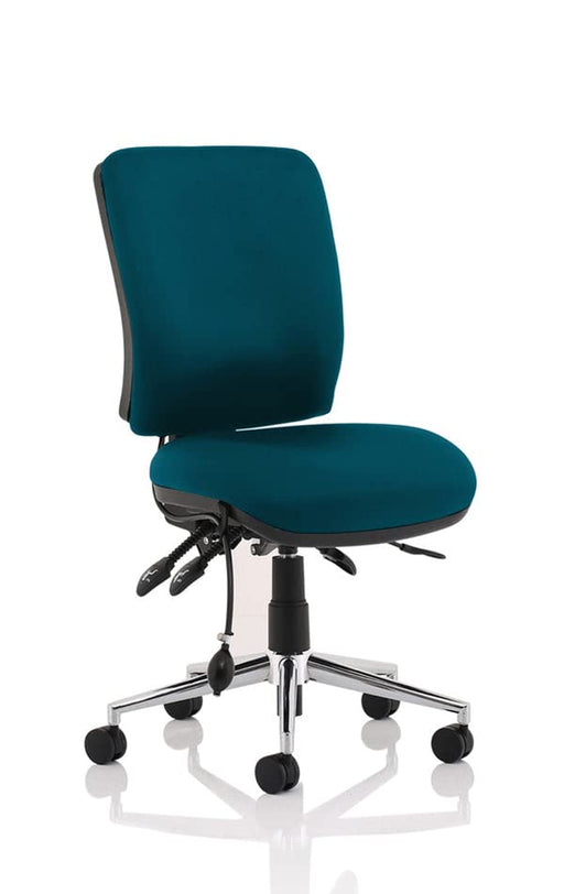 Dynamic Independent Seat & Back Task Operator Chair Without Arms Chiro Maringa Teal Seat Medium Back