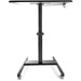 StarTech.com Portable Sit Stand Ergonomic Height Adjustable Cart on Wheels Maximum Weight 30kg