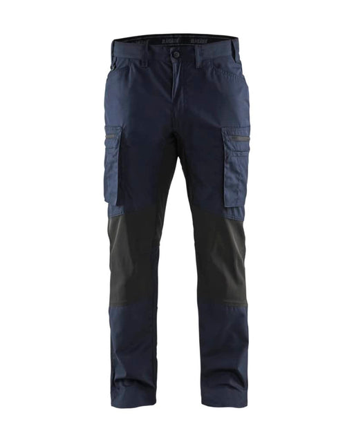 BLÅKLÄDER Trousers 14591845 Cotton, PL (Polyester) Dark Navy, Black Size 45S