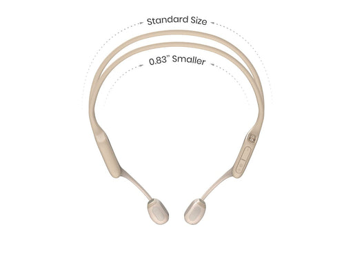 Shokz OpenRun Pro Mini Beige Bone Conduction Bluetooth NeckBand Headset