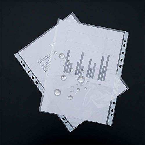 ARPAN Punched Pockets A4 Clear Transparent 45 Microns Polypropylene 11 Holes ST-9605 Pack of 104