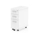 Impulse Narrow Under Desk Pedestal 3 Drawer White