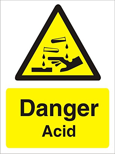 Warning Sign Acid Vinyl 40 x 30 cm