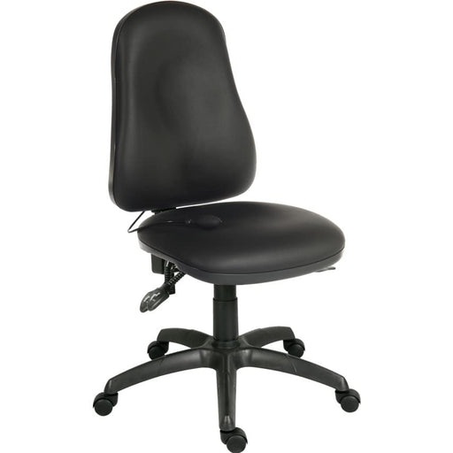 Ergo Comfort Air High Back PU Ergonomic Operator Office Chair without Arms Black - 9500AIR-PU