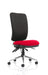 Dynamic Independent Seat & Back Task Operator Chair Without Arms Chiro Bergamot Cherry Seat Without Headrest High Back