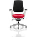 Dynamic Synchro Tilt Executive Chair Height Adjustable Arms Zure Black Back, Bergamot Cherry Seat Without Headrest High Back