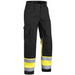 BLÅKLÄDER Trousers 15641811 Cotton, PL (Polyester) Black, Yellow Size 48R