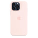 Apple - Back cover for mobile phone - MagSafe compatibility - silicone - Light Pink - for iPhone 15 Pro Max