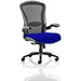 Dynamic Synchro Tilt Heavy Duty Chair Height Adjustable Arms Houston Heavy Duty Black Back, Stevia Blue Seat High Back