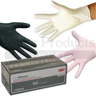 Nitrex Disposable Gloves Nitrile Extra Large (XL) Black Pack of 100