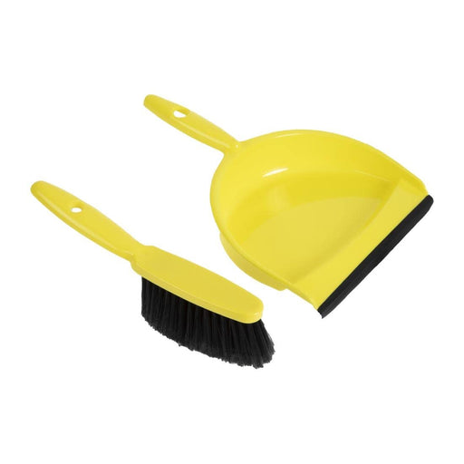 Robert Scott Dustpan and Brush Set Soft Yellow