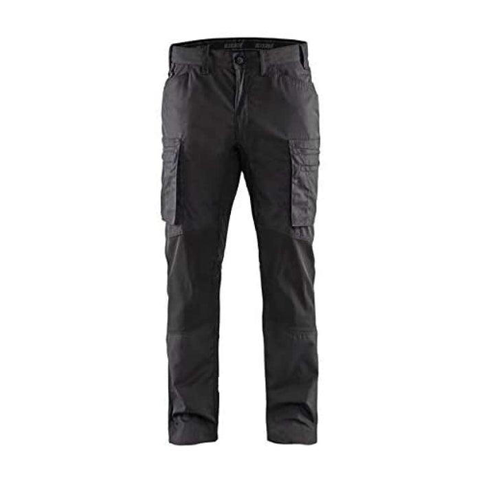 BLÅKLÄDER Trousers 14591845 Cotton, PL (Polyester) Black, Dark Grey Size 36S