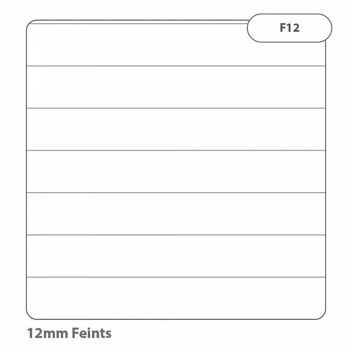 Rhino 8 x 6.5 Exercise Book 48 Page Feint Ruled 12mm Lines F12 Red (Pack 100) - VEX342-66-8