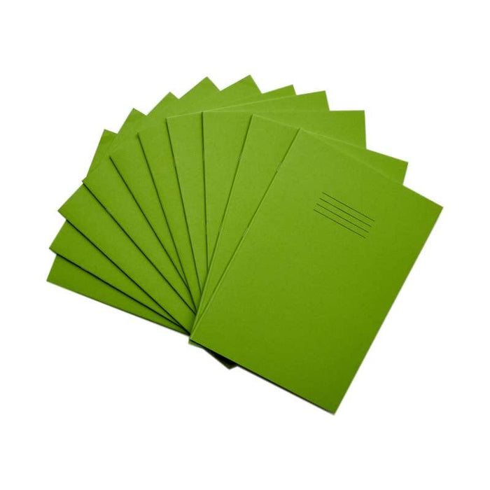 Rhino A4 Exercise Book 32 Page Top Half Plain Bottom Half Ruled 8mm Light Green (Pack 100) - VPW024-10-0