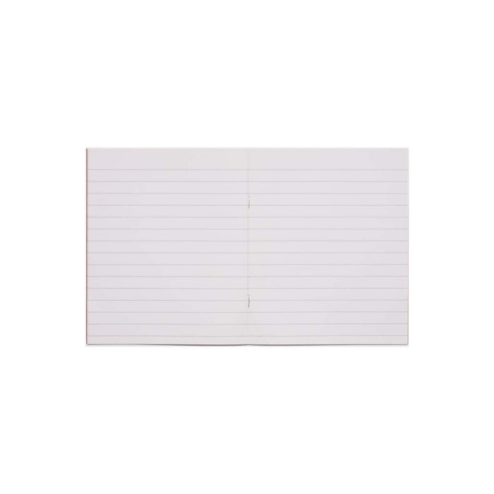 Rhino 8 x 6.5 Exercise Book 48 Page Feint Ruled 12mm Lines F12 Red (Pack 100) - VEX342-66-8