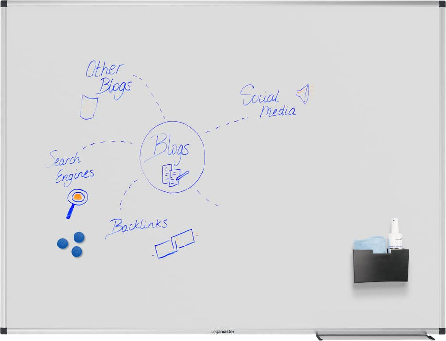 Legamaster UNITE PLUS Magnetic Whiteboard Enamel 120 x 90 cm