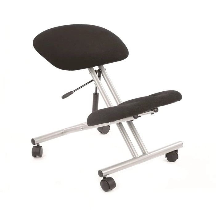 Dynamic Basic Tilt Task Operator Chair Without Arms Kneeler Senna Yellow Back, Silver Frame Without Headrest Medium Back