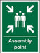 Safe Procedure Sign Assembly Point Plastic 40 x 30 cm