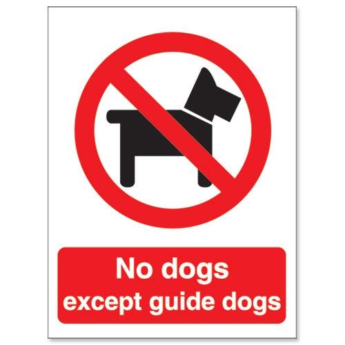 Prohibition Sign No Dogs Vinyl 40 x 30 cm