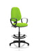 Dynamic Permanent Contact Backrest Task Operator Chair Loop Arms Eclipse II Myrrh Green Seat High Back