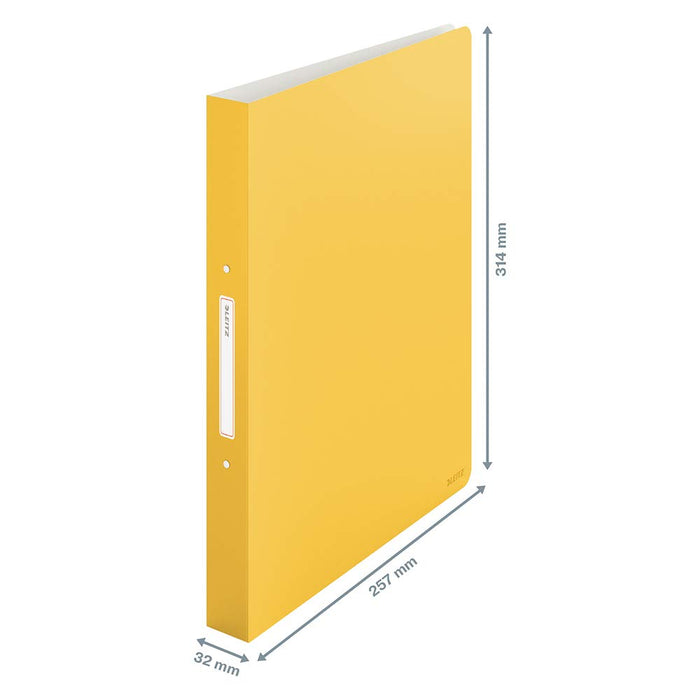 Leitz Ringbinder Cosy A4 PP 2RR 25mm Warm Yellow PK10 - 42380019