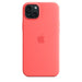 Apple - Back cover for mobile phone - MagSafe compatibility - silicone - guava - for iPhone 15 Plus