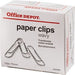 Office Depot Paper Clips Wavy 75mm Silver Pack of 100