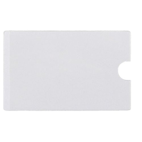 Djois Self-adhesive Business Card Pockets Transparent Polypropylene 6 x 9.5 cm Pack of 100