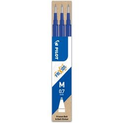 Pilot FriXion Ball/Clicker Refill Rollerball Pen Refill Blue Medium 0.4 mm Refillable Pack of 3