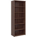 Dams International Bookcase with 5 Shelves Melamine Universal 800 x 470 x 2140mm Walnut