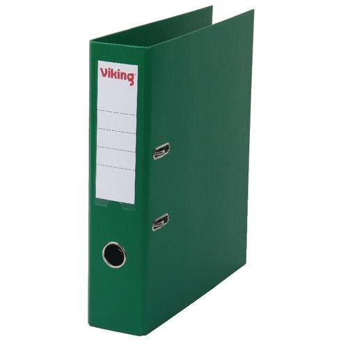 Viking Lever Arch File A4 75 mm Dark Green 2 ring PP (Polypropylene) Matt Portrait