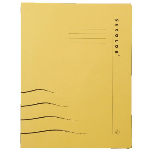 Djois Secolor File Clip A4 Yellow Cardboard 270 gsm