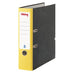 Viking Lever Arch File A4 Portrait 80 mm Black, Yellow 2 ring Cardboard Marbled Portrait