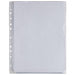 Office Depot Punched Pockets A4 Clear Transparent 200 Microns Polypropylene Up and Right 11 Holes Pack of 10