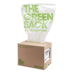 Green Sack Medium Duty Bin Bags 80 L Transparent PE (Polyethylene) 24 Microns Pack of 75